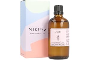 ‎NIKURA Nikura Lavendelöl - 100ml | Ätherisches Öl | 100% reines naturrein Öl | Ätherische Öle für Diffuser, Schlafen, Aromatherapie, Duftlampe | Massage, Seife, Kerzenherstellung