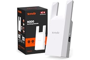 ‎TENDA Tenda WLAN Verstärker Repeater R10, 300 Mbit/s, Ethernet-Port, Abdeckung bis zu 120 m², WPS, AP-Modus, intelligente LED-Anzeige, kompatibel mit FritzBox, einfache Installation, unterstützt IPv6