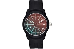 Diesel Armbar męski zegarek, mechanizmem kwarcowym i paskiem z silikonu, stali nierdzewnej lub skóry