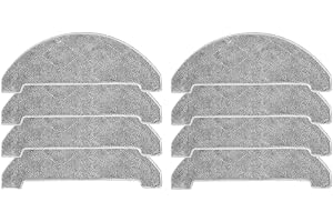 YUETTYY 4/8 Stück Ersatz-Mopptuch, Mikrofaser-Wischtuch-Pads für Vexilar Roboter-Staubsauger-Teile, Zubehör, waschbares, wiederverwendbares Wischpad (8 Stück)