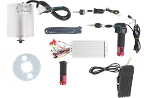 Elmotor 1000 W 36 V, borstlös, motorset med styrenhet och gas, låsbar elektrisk borstlös motor, likströmsmotor för skoter, E