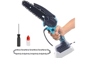 COTENOR Akku Kettensäge Ersatz für Makita DUC101Z Akku-Astsäge, 6 Zoll Mini Kettensäge Elektro mit 2 Ketten,550 W leistungsstarkem Motor, Handkettensäge Akku für Gartenscheren Astschere Holzschneidenz