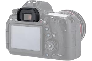 JJC Weiche Silikon Augenmuschel Okular für Canon EOS 6D, 6D Mark II, 5D, 5D Mark II, 80D, 70D, 60D, 50D, 40D, 30D, 20Da, 20D, 10D, D60, D30, A2E, A2 Kameras ersetzt Canon Eb. Okular