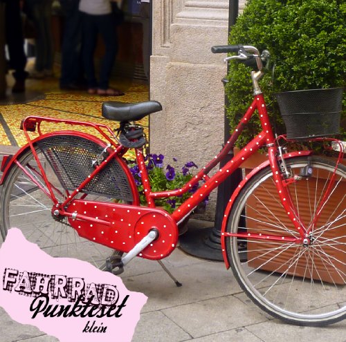 Fahrradaufkleber Set Punkte 100 Stk. dots Fahrradsticker Aufkleber Fahrrad Design M682