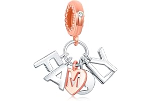 Annmors Charm Argent Sterling 925 Chat Animal Amour Chien pour Femme Breloque Bracelets Colliers Pendentifs