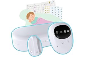 Alarme Sans Fil pour Énurésie Nocturne par MMOBIEL – Alarme Pipi Rechargeable avec Sons & Vibrations pour Enfants et Adultes – Détecteur l'Apprentissage de la Propreté - Alerte d’Énurésie Sans Fil