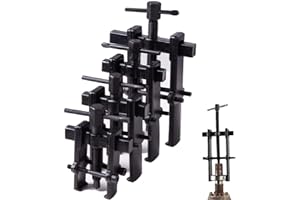 XIIW 4 Pezzi Estrattore per Cuscinetti e Ingranaggi a Due Ganasce con Doppia Gamba Laterale di Sostegno, 35 mm - 90 mm