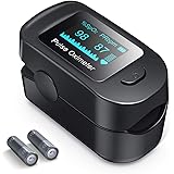 Pulsossimetro, Roffie Saturimetro Da Dito SpO2 e PR Valore dell'onda Ossigeno nel sangue Ossimetro Monitor per la salute…