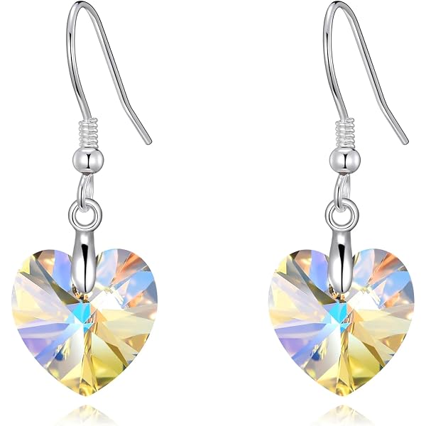 Wholesale Orecchini Pendenti In Argento Sterling 925 Con Heart Shape Drop Earrings