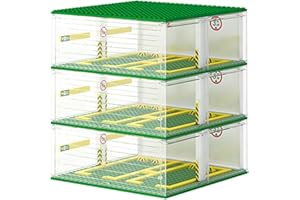 APRILA Garage pour voitures Speed Champions, modélisme, vitrine à 3 couches, garage pour super course, parking transparent, compatible avec les grandes marques