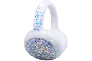 SEDEX Ear Muffs Kids Winter Girls Earmuffs Sequins Ear Warmer Children Plush Thermal Furry Ear Covers Windproof Soft Adjustable Headband Outdoor Sports Faux Fur Ski Cycling Headwear