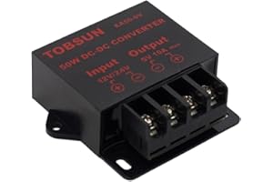 SUPERNIGHT Conversor de Potencia DUMVOIN DC 12V 24V to DC 5V 10A 50W Converter Regulator Step Down Module Transformer power Supply