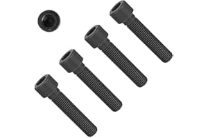 TERF® M6 X 20mm Hex Socket Cap Head Machine Screws Self Colour Black High Tensile Grade 12.9 Machine Screw M6 (6mm) X 20mm Allen Key Hexagonal Socket cap Bolts - Pack of 20