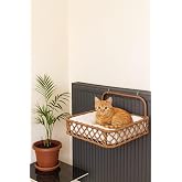Cat Heating Bed Decorative Design (BROWN)