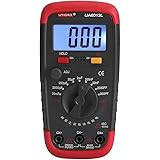 Zerodis Digital Capacitance Meter, Capacitor Pro Tester 0.1pF - 20000uF with LCD Backlight Max 1999 Display