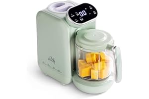 Robot Cuiseur Mixeur Bébé, Robot Bébé 5 en 1 Mixeur-Cuiseur, Diversification alimentaire Multifonctions, Cuisson Vapeur Douce Rapide