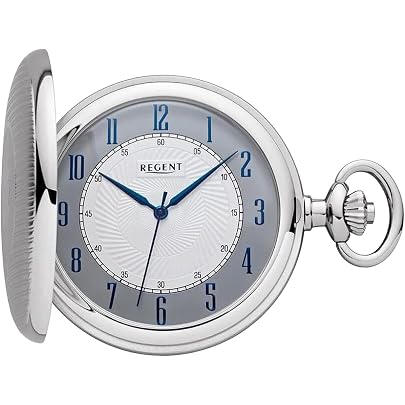 Orologio Da Tasca Eichmüller Savonnette 45 Mm – Ottone, Quarzo, Coperchio A Scatto, Con Catena E Scatola