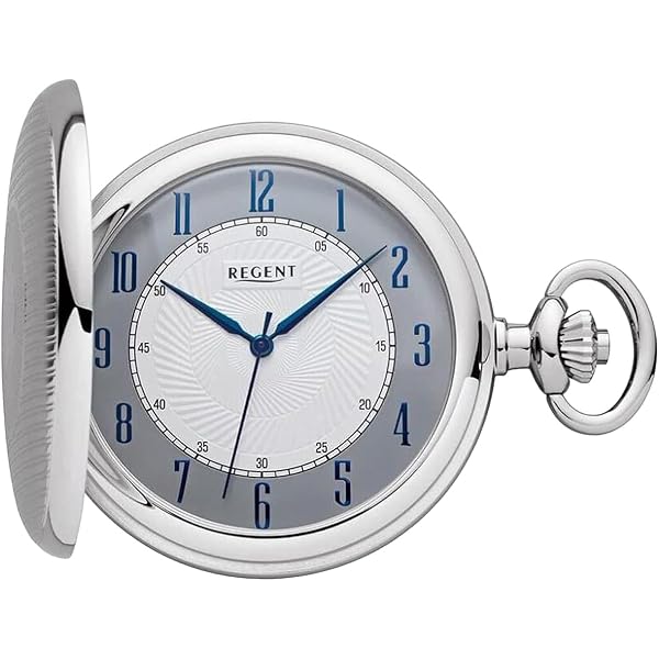 Orologio da tasca Eichmüller ottone 45 mm savonnette quarzo con catena Orologio da tasca Eichmüller ottone 45 mm savonnette quarzo con catena
