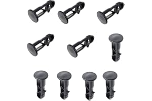 FHGLER Scharnierbolzen Mülltonnen,PP Scharnierstifte für Dosendeckel,schwarzer Kunststoff Scharnierstifte passend für 240L Mülltonnen im Freien (10)