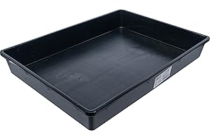 ‎BGS BGS 9474 | Auffangwanne | 18 l | Mehrzweckwanne | Universal -Auffangwanne | Kunststoff-Wanne | fü Öl, Kühlflüssigkeiten, Flüssigkeiten, etc.