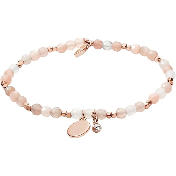 Bracciale Brosway Chakra In Acciaio 316L Oro 14K, Con Calcedonio E Cristalli, Simbolo Mondo, Diametro 180 Mm, Regalo Per Lei
