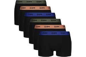 Dim Boxer Homme Mix and Colors Coton Stretch Confort x6