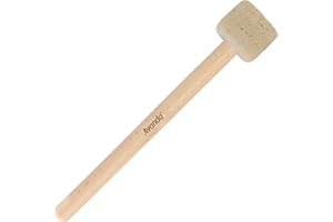 Avanda Schlägel/Klöppel mit weichem Filzkopf Ø 3 zum Anschlagen von Klangschalen und Gongs. 23 cm langer Stiel aus natürlichem Rosenholz. Fertigung ohne Schraube. Für professionelle Ansprüche.