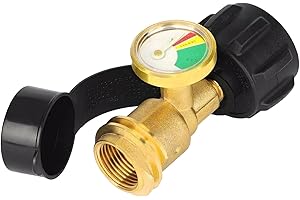 Luyuttn Propangasregler-Zubehör mit Messgerät,Propantank Gasflasche Messgerät，Propangas Füllstandsanzeige für Propangas Tanks, für Gasflaschen,und Mehr
