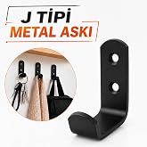 Siyah Portmanto Askı Vestiyer Duvar Dolap Elbise Askısı Siyah Metal Mobilya Kapı Askılığı Askılık