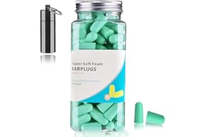 AUBEIFOU 60 Paia Tappi Orecchie Dormire, Tappi Per Orecchie Antirumore, 36 dB SNR, Tappi Orecchie Schiuma, con Custodia Portatile, Per Dormire, Studia, Lavoro, Insonorizzanti