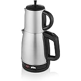 Sinbo STM-5845 Steel Electric Tea Machine Inox Tea Maker 2-in-1 Teapot Kettle 1600W Automatic Capping
