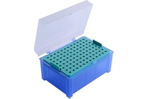 Neolab 4 0074 Empty Box for Pipette Tips, 96, Polypropylene and 0.2 10 µl Blue