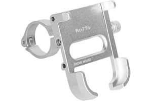 ROTTO Uchwyt rowerowy na telefon rowerowy uchwyt na telefon obrót o 360° aluminium uniwersalny