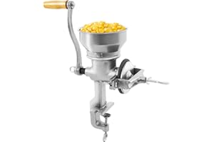 AANGEEBONE Moulin à grains manuel, réglable, broyeur à céréales manuel, convient pour les maisons, les restaurants, les entreprises de traitement professionnelles, les grains, le maïs et d'autres aliments.