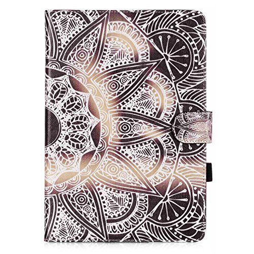 Samsung Galaxy Tab A 9.7 SM-T550 Hülle, DEENOR Colorful Painting and Stylish Drawing Wallet Case Book Style PU Leder Flip Protective Stand Schutzhülle Hülle für Samsung Galaxy Tab A 9.7 SM-T550. (Gear) - 2