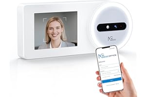 NGTeco Pointeuse Horaire Cloud - TC5 avec Reconnaissance Faciale pour Les Petites Entreprises Dispositif de Pointage à Distance avec Logiciel & Application iOS/Android, sans Abonnement Mensuel