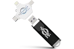 ThePhotoStick® Omni 128GB - Secure Backup and Transfer | Digital File Organization | USB & Multiport Connection for Phones, Tablets and Computers | Portable External Storage