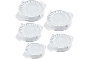Ravioli Dumpling Maker Set, MKNZOME 5 Pcs Manual Chinese Dumpling Pasty Molds Gyoza Empanada Wrapper Cutter Pierogi Pie Dough Pastry Press Mould