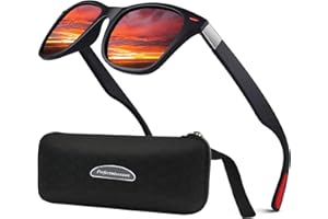 PERFECTMIAOXUAN Stylowe Okulary Przeciwsłoneczne dla Męskie i Damskie Polaryzowane,lekkie oprawki TR90, ochrona UV400,do jazdy na motocyklu i biegania,wędkowanie okulary przeciwsłoneczne