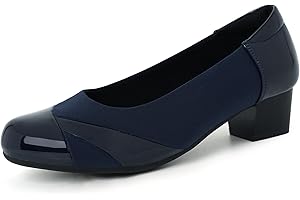 Ortho+rest Women Bunion Court Shoes Low Heel Orthopedic Slip on Dress Shoes