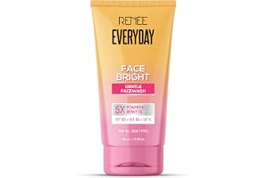 RENEE Everyday Face Bright Gentle Face Wash For Fresh, Clean Skin Hydrates, Brightens Skin, Reduces Oil With Vitamin B3, B5, and C Facewash for Women & Men of All Skin Types 100 Ml