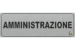 SOCIAL CRAZY TARGHE ADESIVE ALLUMINIO 16x5 cm- Targhette Autoadesive, Impermeabili Lavabili, uffici, Pub, Banche, aziende, ufficio (AMMINISTRAZIONE)