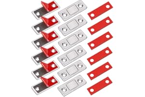 Iman Puerta Adhesivo Jiayi 6 Pcs Cierre Magnetico para Puerta Ultra-Fino Pestillo Puerta Corredera Iman Armario Magnético Pestillo de Cocina Mueble Cierre Cajones Alacena Clausura Cerradura Magnetica