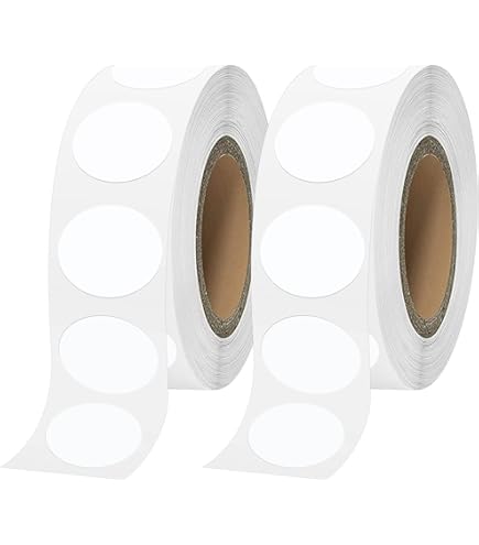 Etichette Autoadesive Tonde Trasparenti - Diametro 25mm, 102 Pezzi, Adesivo Permanente - Foto 10
