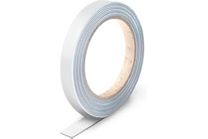 MAGSTICK Striscia murale in lamiera di acciaio autoadesiva come supporto magnetico I 12 mm di larghezza, 5 metri di lunghezza I striscia magnetica I facilmente ritagliabile I per magneti I mag242