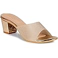 Smart & Sleek Women's Sequins Block Heels Fashion Sandals for Women & Girls latest Collection & stylish Comfortable-AB34