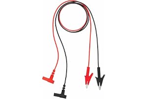 2 uppsättningar multimeter mätkablar 4 mm banankontakter krokodilklämmor 1 m