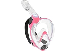 CRESSI Baron Maska na całą twarz, zintegrowana, przeciwmgielna, wygodna maska na twarz z zaworem wydechowym i suchą rurką, uniseks