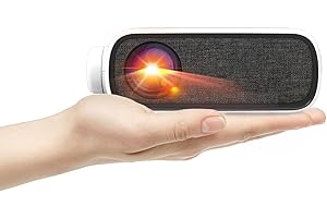 Artlii Q Mini Projecteur, Videoprojecteur de Poche avec Batterie, Video Projecteur de Dessin, Retroprojecteur Portatif pour Enfant, 75% Zoom, Compatible avec iOS/Android/TV Stick HDMI USB