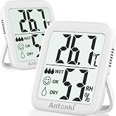 Bresser Set 3 Termometri Digitali Interni Con Igrometro – Controllo Umidità Temperatura E Prevenzione Muffa – Con Supporto, Magnete E Indicatore Smiley